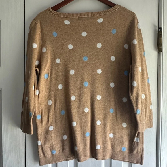 Women’s Land’s End Supima Cotten Sweater Size L 14-16 - Picture 2 of 5